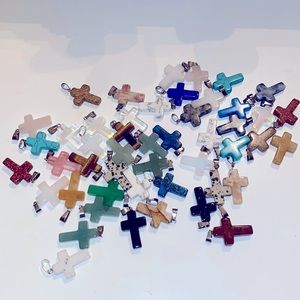 Stone Jewelry Crosses